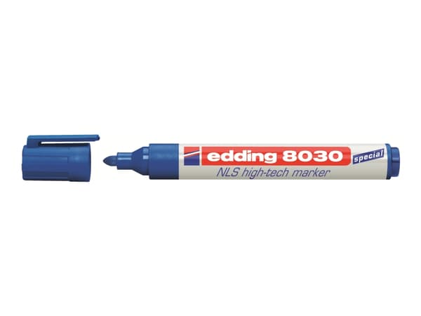 edding 8030 NLS high-tech - Markør - permanent - blå - 1.5-3 mm