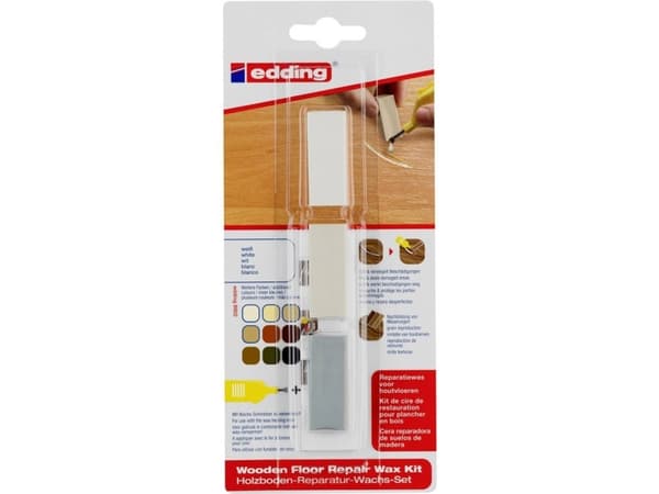 Edding 8902 4-8902-1-4049 Set med vax för reparation av trägolv Vit