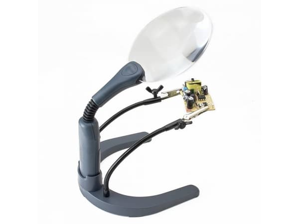 Carson HelpingHands Magnifier, AA, 149,9 mm, 144,8 mm, 203,2 mm, 235 g, Grå, Gjennomsiktig