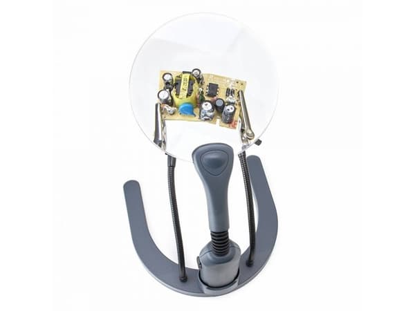 Carson HelpingHands Magnifier, AA, 149,9 mm, 144,8 mm, 203,2 mm, 235 g, Grå, Gjennomsiktig