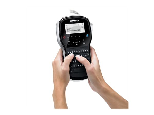 DYMO LabelMANAGER 280 - Etikettmaker - S/H - termotransfer - Rull (1,2 cm) - 180 dpi - inntil 15 mm/sek - USB - kutter