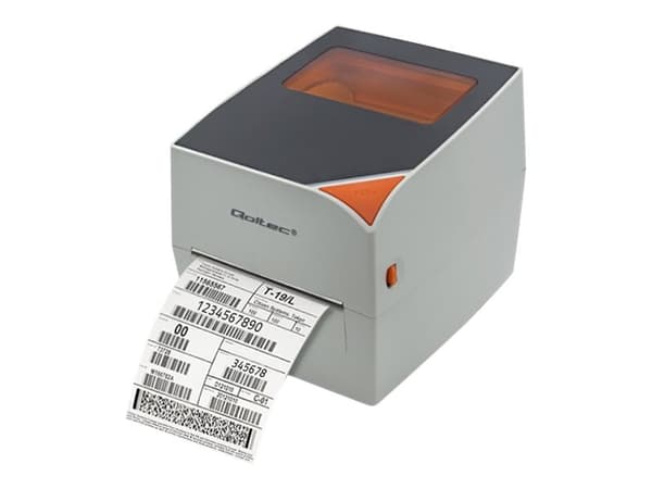 Qoltec 50245 - Etikettskrivare - direkt termisk - Rulle (12 cm) - 203 dpi - upp till 127 mm/sek - USB