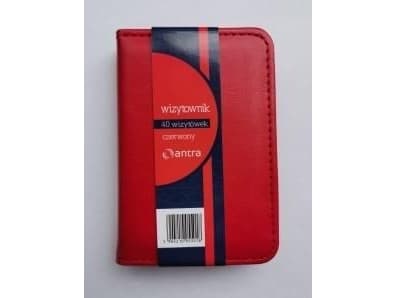Antra Business card holder, 40 frames, red