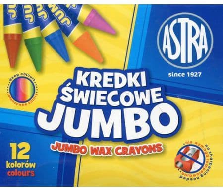 Astra Jumbo Kritor Kritor 12 färger