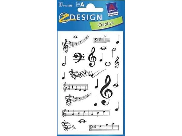 Avery Zweckform Paper sticker - sheet music (106804)