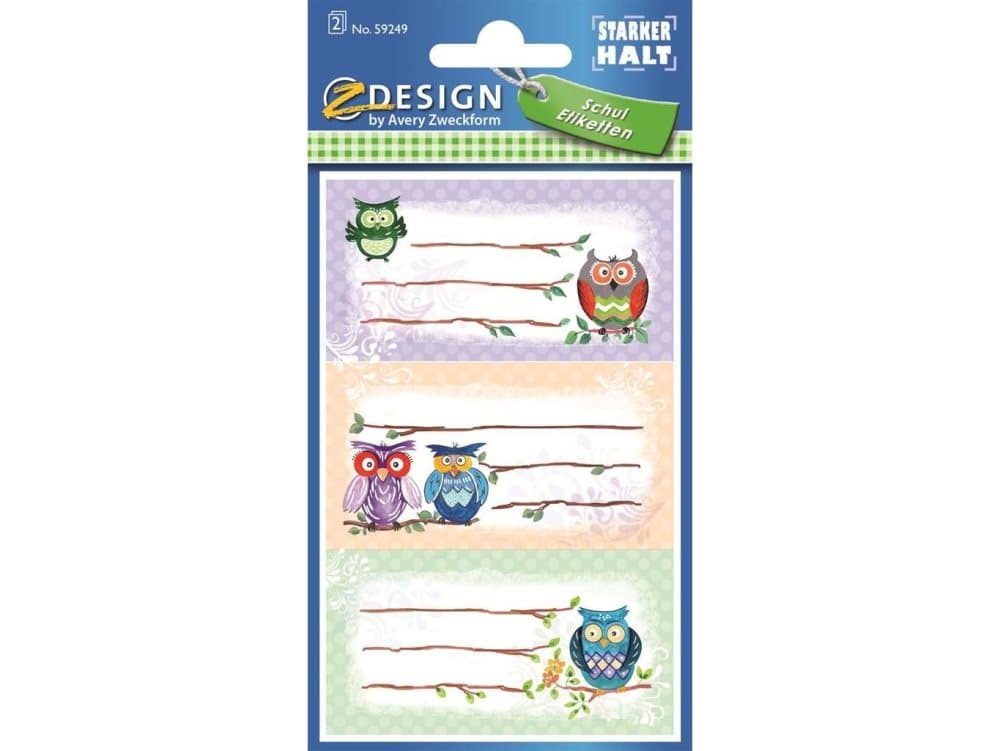 Avery Zweckform Stickers for books and notebooks - Owl