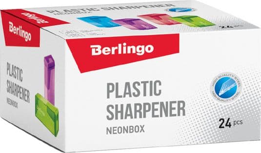 Berlingo Berlingo, temperówka NeonBox, color, 24szt