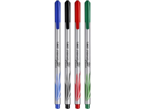 BIC 964824, Uttrykkbar kulepenn med hengefeste, 4 stykker