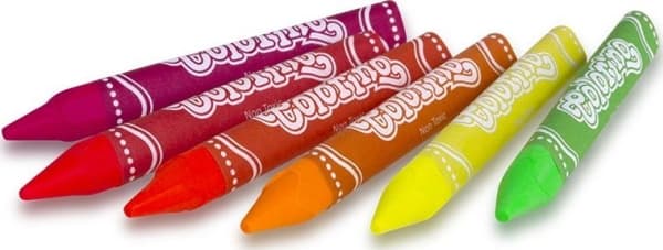 Colorino vahakolmiokynät Colorino Kids, 6 neonväriä