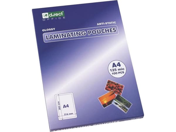 D.Rect Laminating foil A4 125 mic a'100 D.RECT