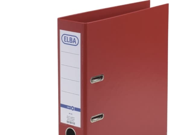 Elba Smart PP/PP, 80 mm, A4, Polypropylen (PP), Rød, 570 ark, 8 cm, 285 mm