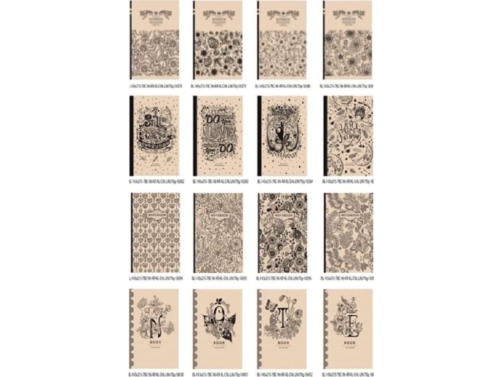 Fresh Decorative notebook 143x215/96K check/smooth/line