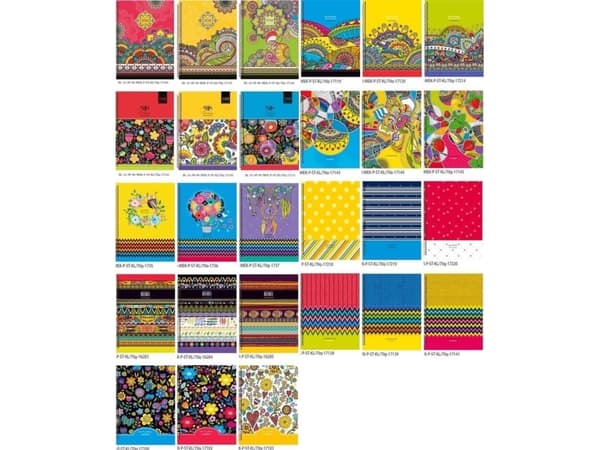 Färskt dekorativt anteckningsblock 145x197/80K check FRESH
