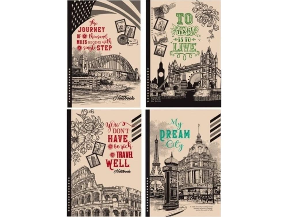 Fresh Decorative notebook 143x215/96K smooth