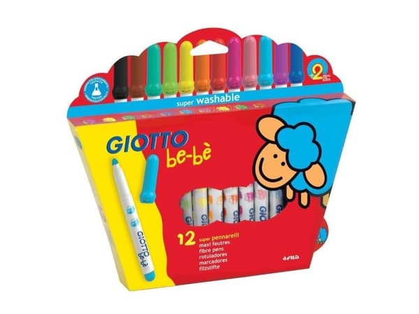 Giotto Be-Be, Multifärg, 5 mm, Multifärg, Vattenbaserat bläck, 12 styck