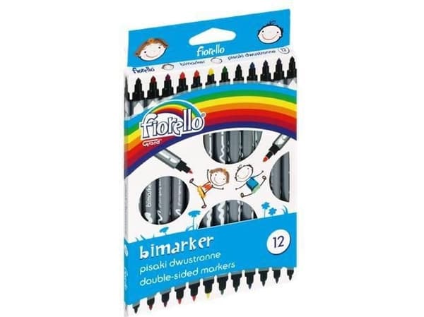 Grand Double-sided markers, 12 colors Bimaker Fiorello (180661)
