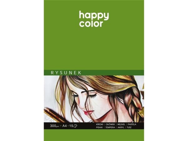 Happy Color luonnoslehtiö A4 15k valkoinen