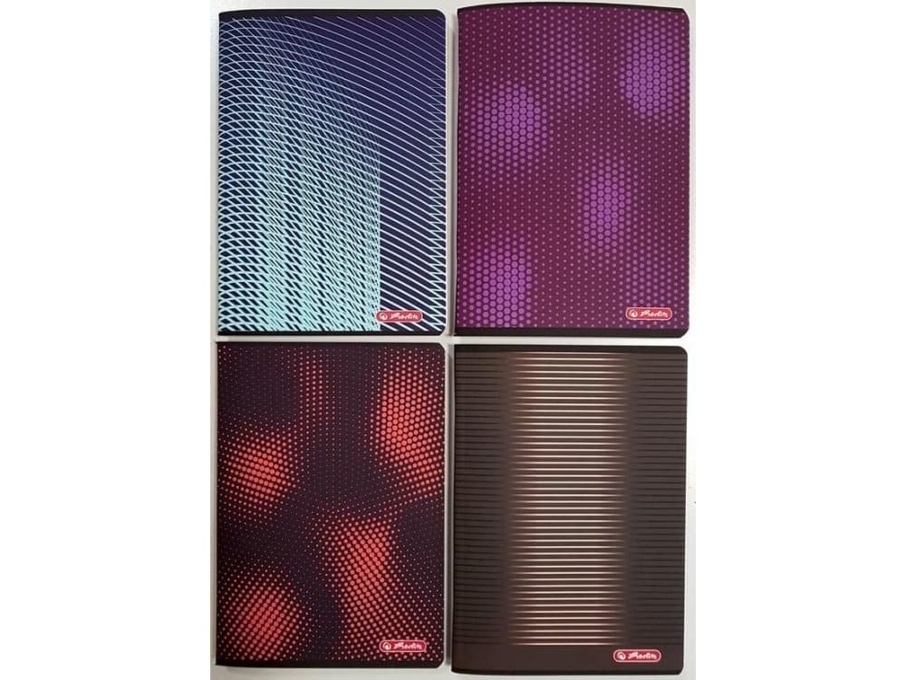 Herlitz Notebook A5/60K grille Gentle Touch (4 pcs) (317333)