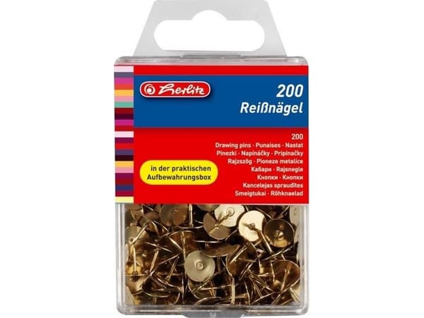 Herlitz 8770208, Messing, Metall, Tyskland, Eske, 200 stk.
