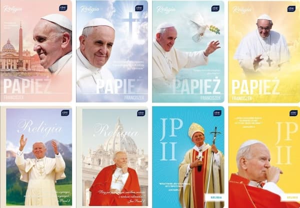 Interdruk Notebook A5/60K check JPII/Franciszek (10 pcs)