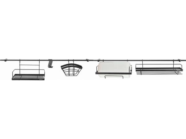 KingHoff RELING KJØKKEN 16 ELE. 150cm CZARNY KINGHOFF KH-1498