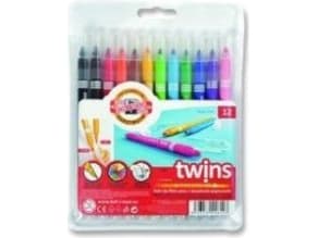Koh-I-Noor Double-sided markers Twins 12 colors (WIKR-928884)