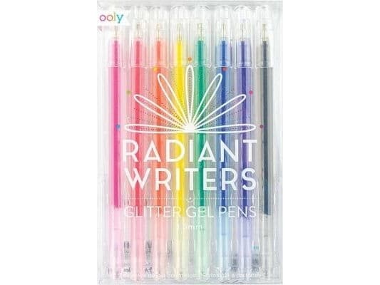 Färgade ballonger Glitter gelpennor Radiant Writers 8st
