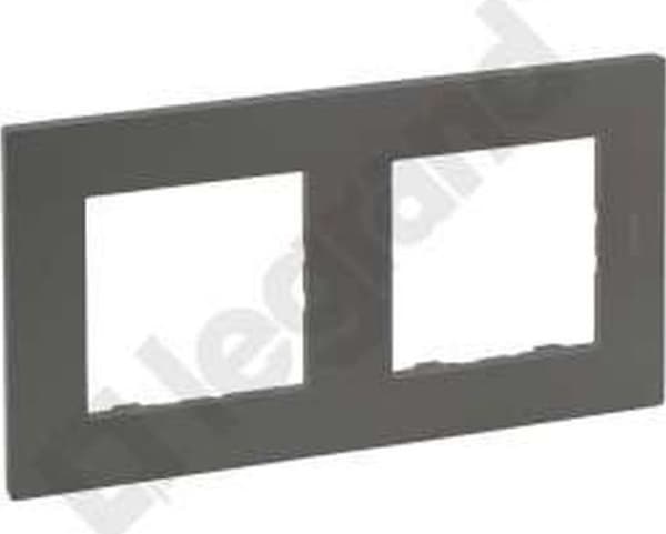 Legrand Niloe Step - kaksoisrunko 2x - väri teräs 863492