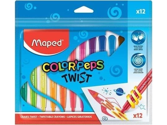 Maped 860612, Poika/tyttö, 3 vuosi/vuosia, Monivärinen, 12 kpl