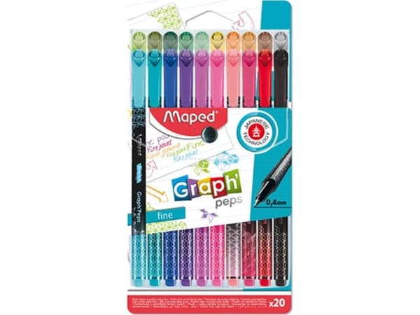 Maped Cienkopis Graph Peps Deco 20 kolorów MAPED