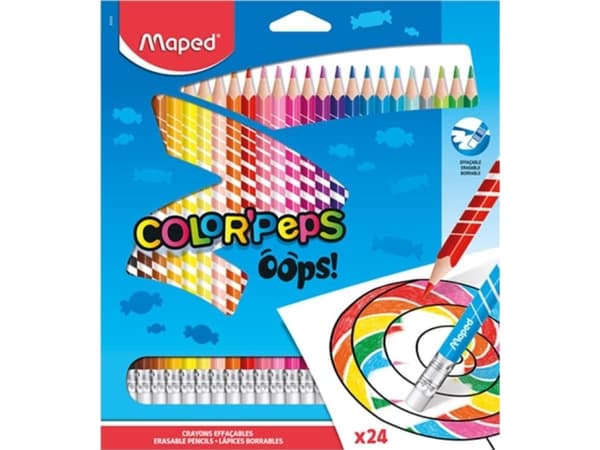 Maped OOPS!, Multifärg, 24 styck