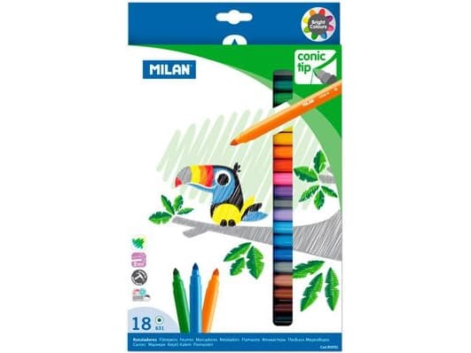 Milan Conical-tip markkerit 18 väriä