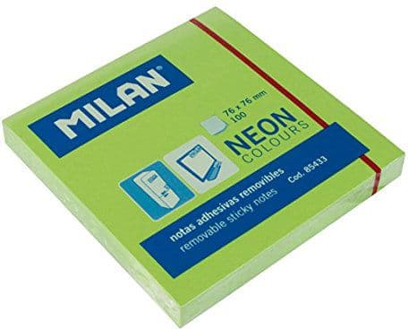 Milan Neon sticky notes 75x75 mm green (282090)