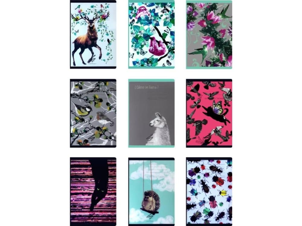 Narcissus Notebook A5/60K plain PP Fun II (6 pieces) (336908)