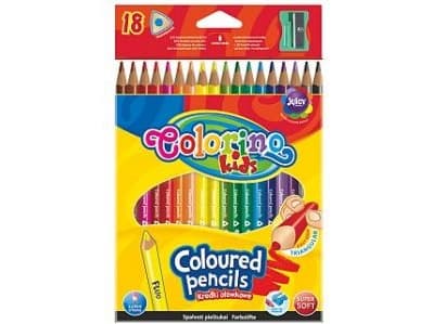 Triangular pencils 18 colors + sharpener