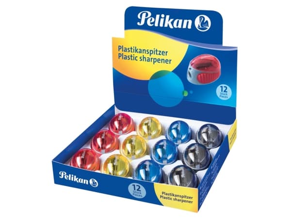 Pelikan 700214, Manuell blyantspisser, Flerfarget, Plast, Utstillingseske, 12 stykker