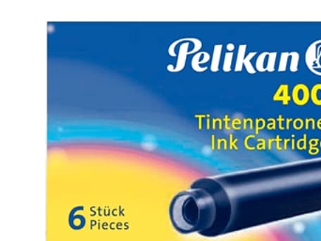 Pelikan TP/6, Blå, Svart, Blå, Fontenepenn, 6 stykker