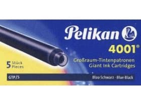 Pelikan 310607, Svart, Blå, Blå, Reservoarpenna, Låda, 5 styck