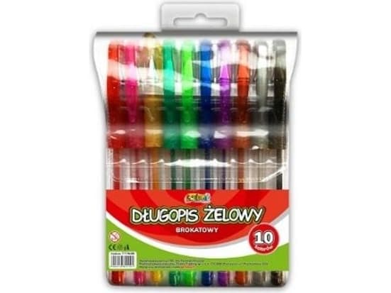 Penmate Kolori glitter gelpenna 10 färger (284112)