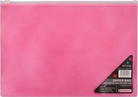 Penmate Envelope with zip A4 PP-P56 red PENMATE