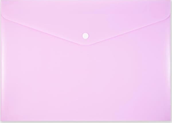 Penmate Snap-lock konvolutt A4 PP-113 pastell rosa