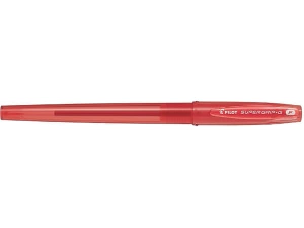 Pilot Super Grip G Cap, Gjenfyllbar, Rød