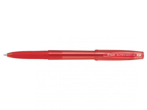 Pilot Super Grip G Cap, Gjenfyllbar, Rød