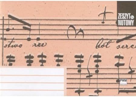 Polish Music Publisher Music notebook B1 - A5 (109254)