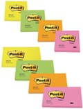 Miniatyrbild 3 av 3: Post-it Neon Block 654N, 76x76mm, ljusgrön, 100 ark (3M0306)