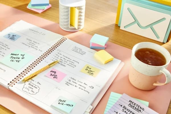 Post-It 653-VP20, Rektangel, Gul, 51 mm, 38 mm, 100 ark, Låda