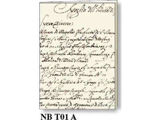 Rossi decorative notebook A5 BR NB T01 A ROSSI letter