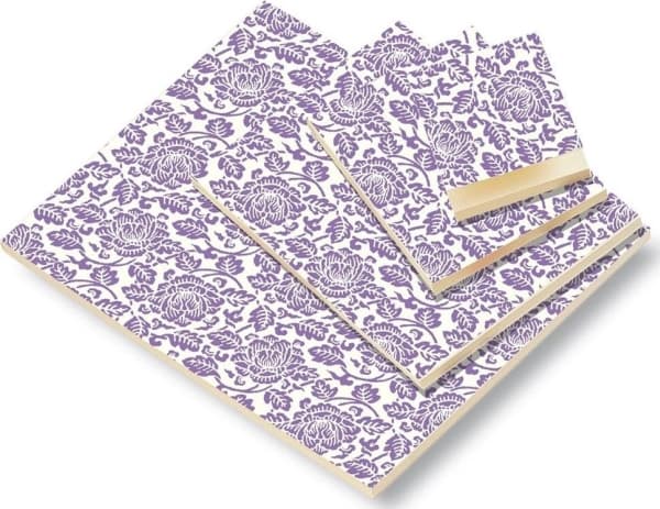 Rossi decorative notebook A5 BR NP L07C Purple ROSSI flowers