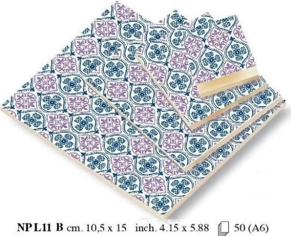 Rossi decorative notebook A6 BR NP L11 B Violet ROSSI