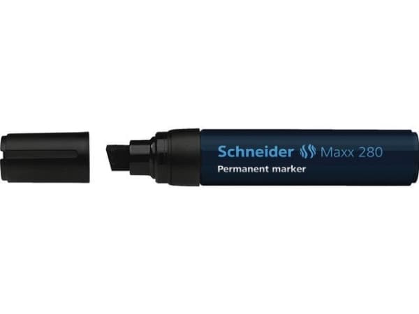Schneider Maxx 280 Kirjoitusvälineet, Lajittelu, Mejselspids, Sort, Bold, 4 mm, 1.2 cm